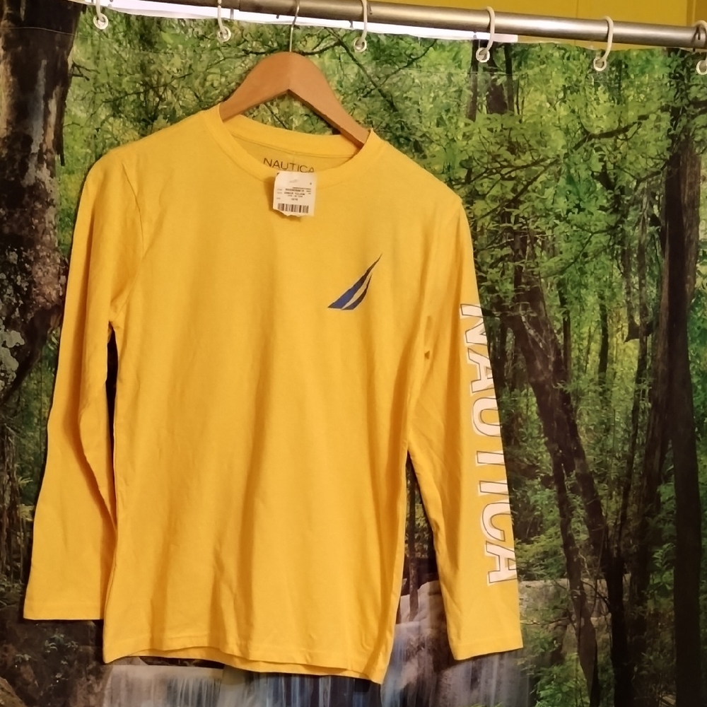 Nautica Kids Bright Yellow Long Sleeve Tee